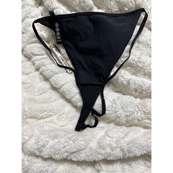 SKIMS Sequin String Thong Onyx Black NWT Size 3X - Picture 4 of 4